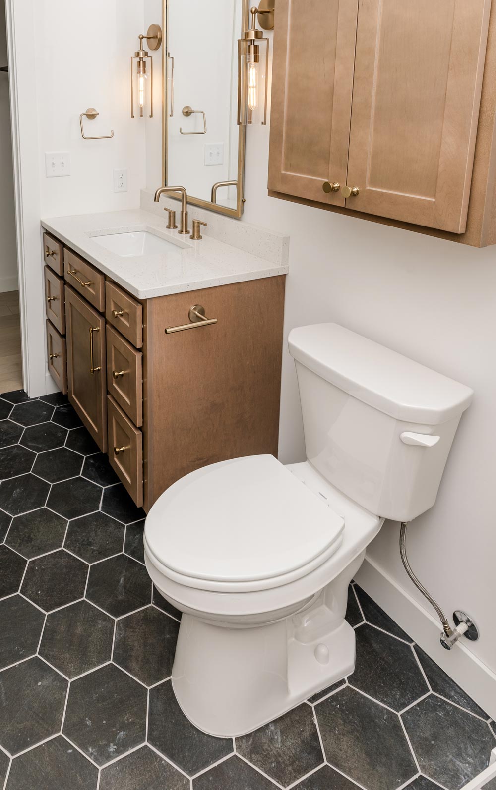 Picture of a newly done bathroom install from Refine Homes in Otter Tail City, MN.